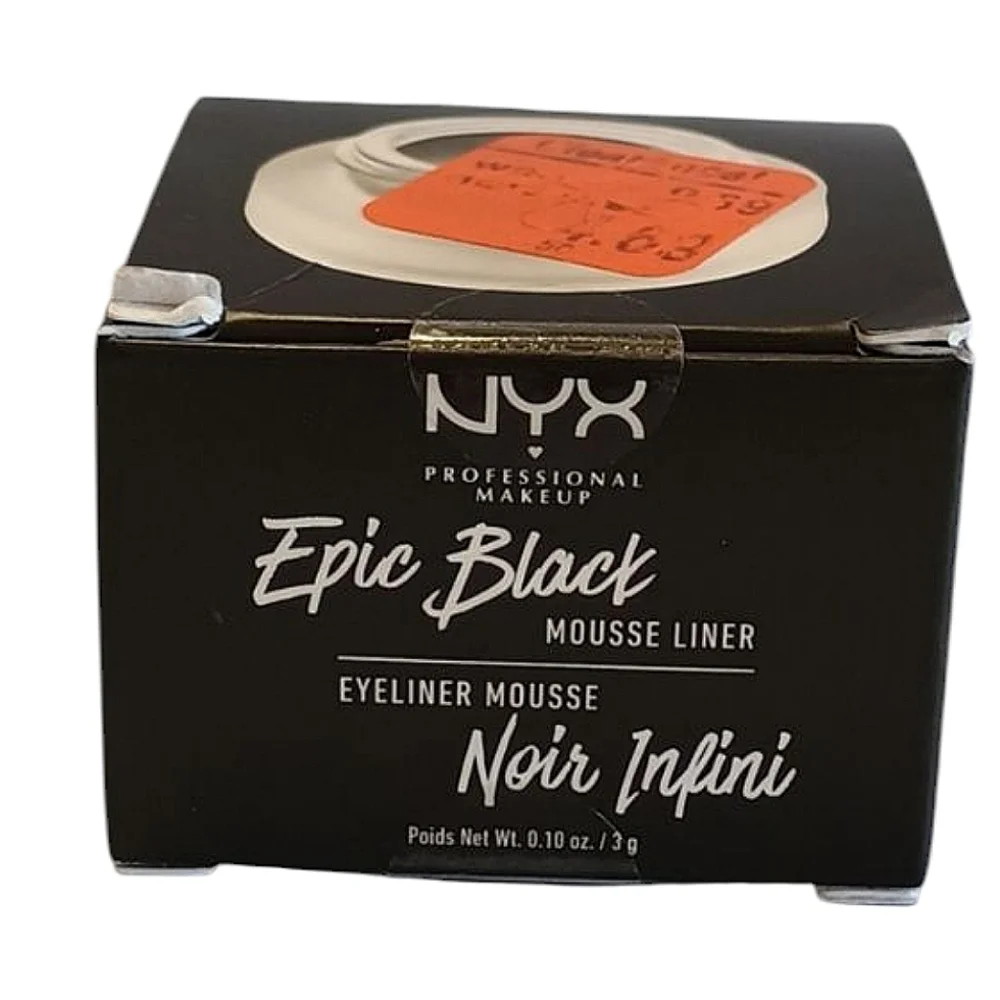 NYX Epic Black Mousse Liner, Gel Eyeliner, Epic Black